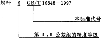 蝸杆副的側隙規定、圖樣标注