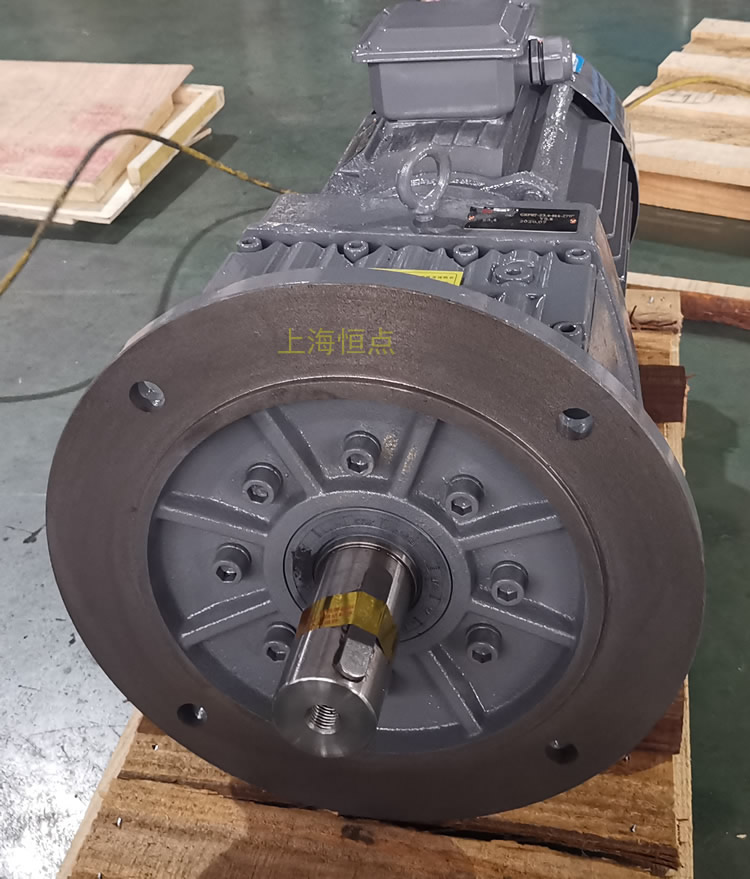 RF87減速機，立式安裝，輸入配電機，實物照片如下